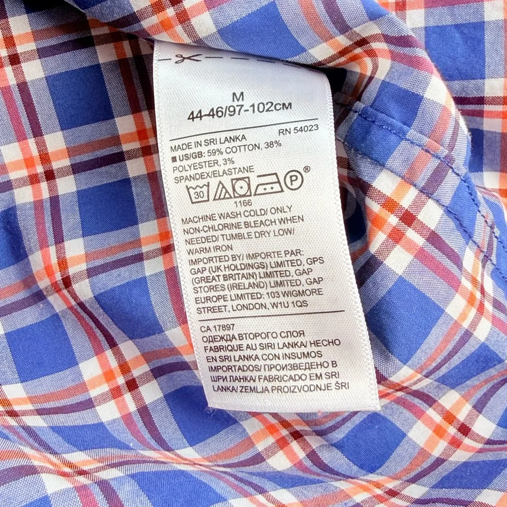 Banana Republic Slim Fit Tech Stretch Button-Down Shirt – Size M